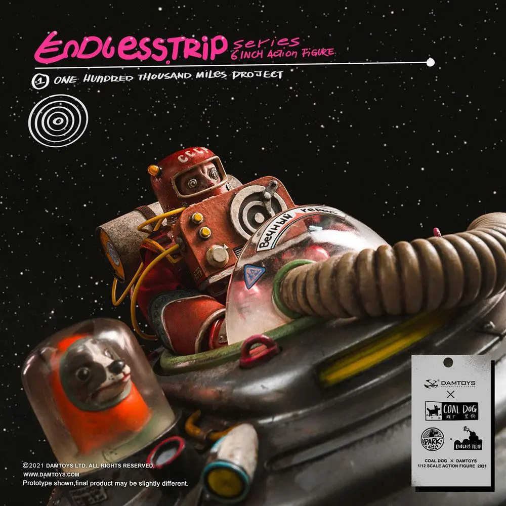 Coal Dog Endlesstrip Series One Hundred Thousand Miles Project akciófigura 15 cm termékfotó
