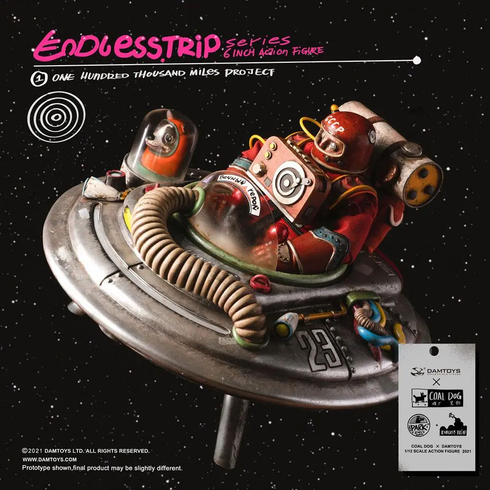 Coal Dog Endlesstrip Series One Hundred Thousand Miles Project akciófigura 15 cm termékfotó