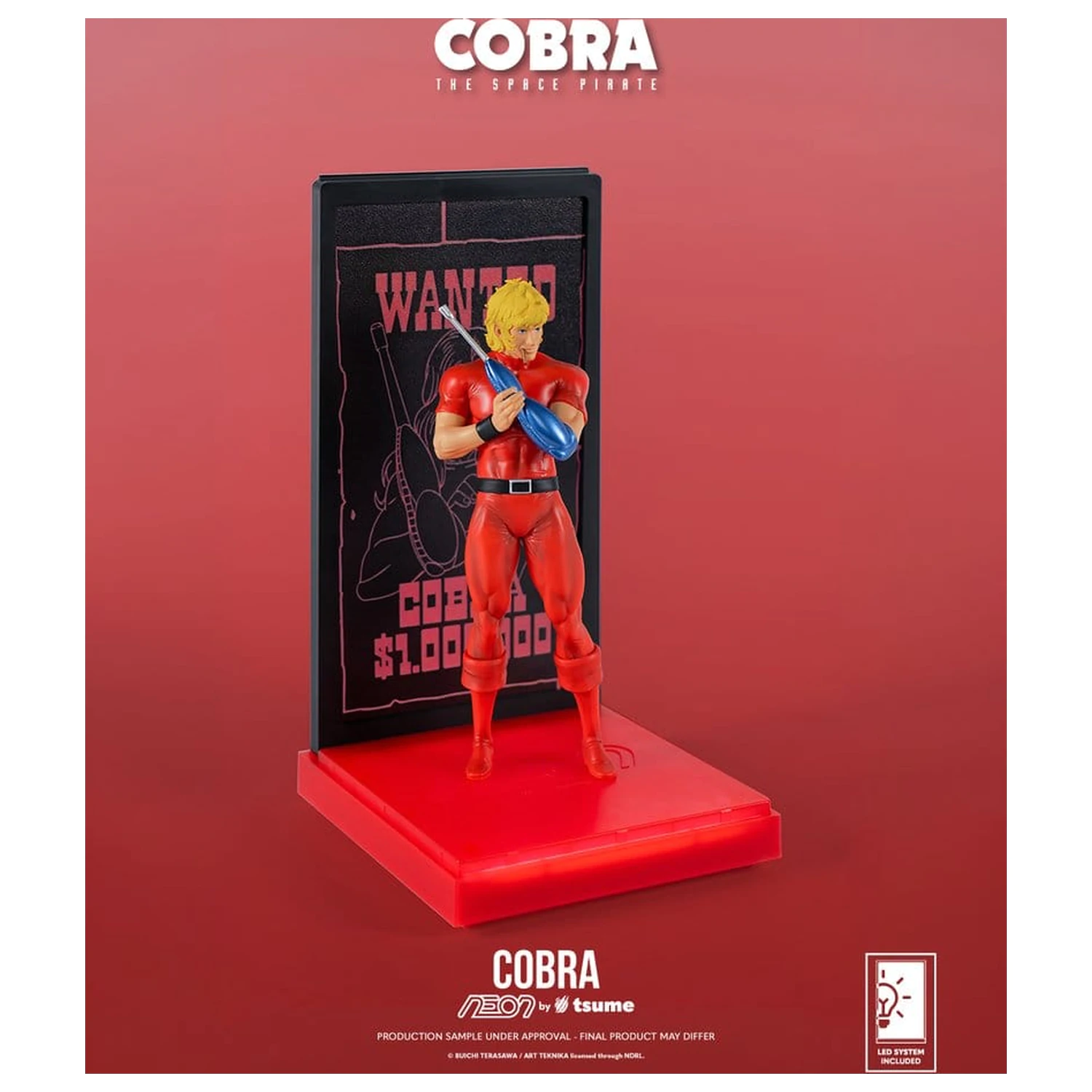 Cobra Neon figura 1/9 Cobra The Space Pirate 20 cm termékfotó