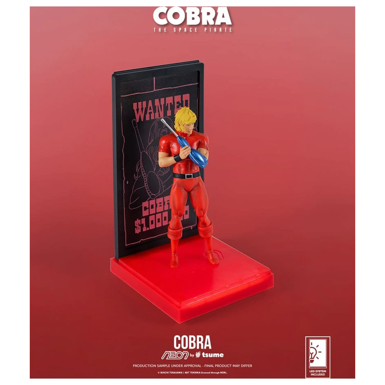 Cobra Neon figura 1/9 Cobra The Space Pirate 20 cm termékfotó