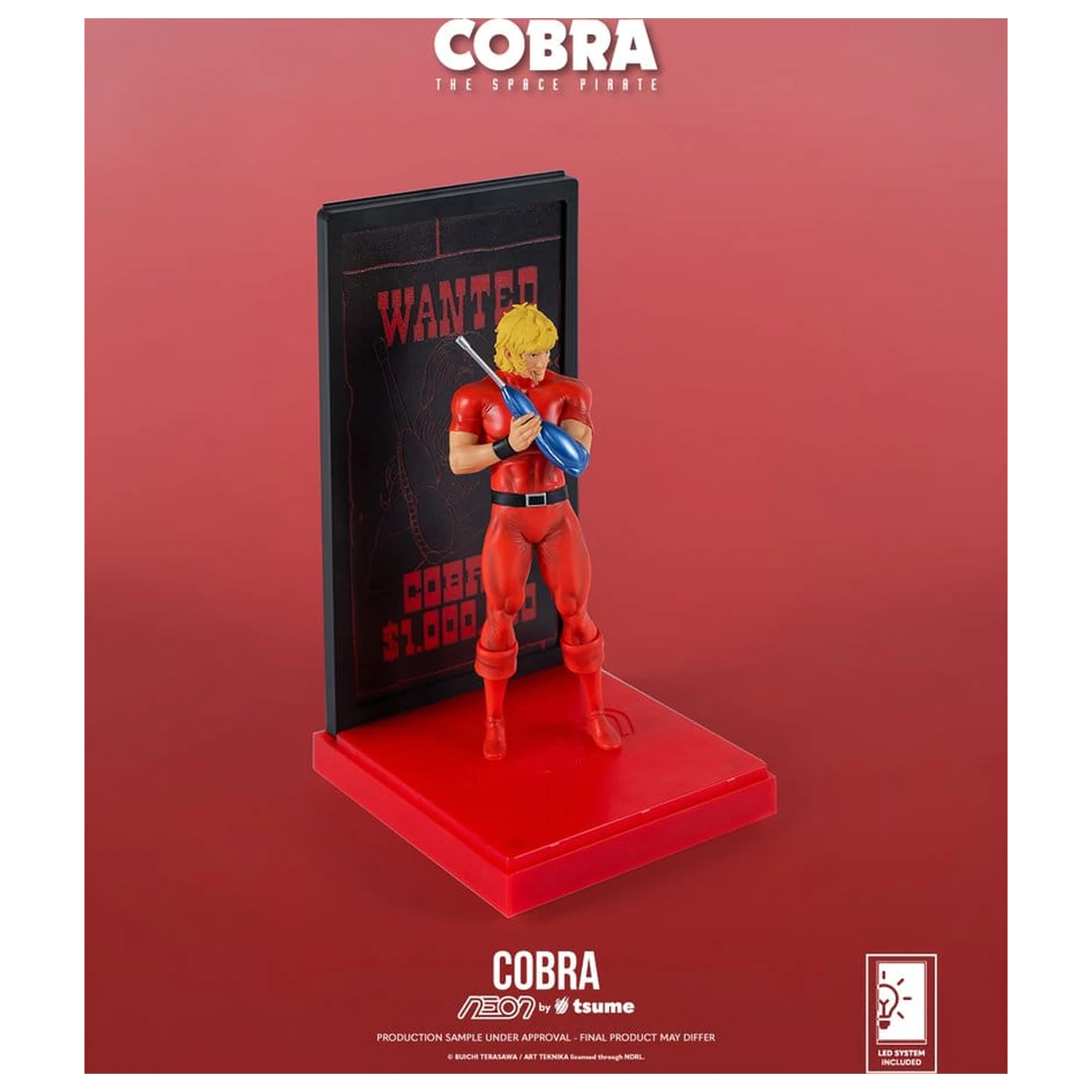 Cobra Neon figura 1/9 Cobra The Space Pirate 20 cm termékfotó