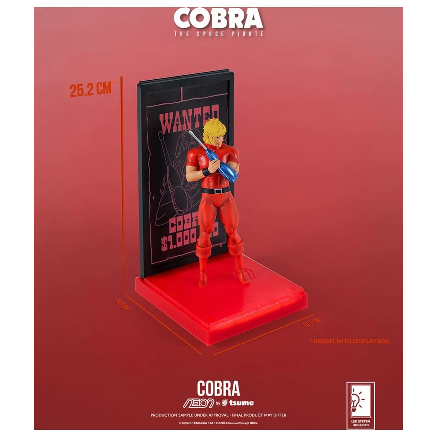Cobra Neon figura 1/9 Cobra The Space Pirate 20 cm termékfotó