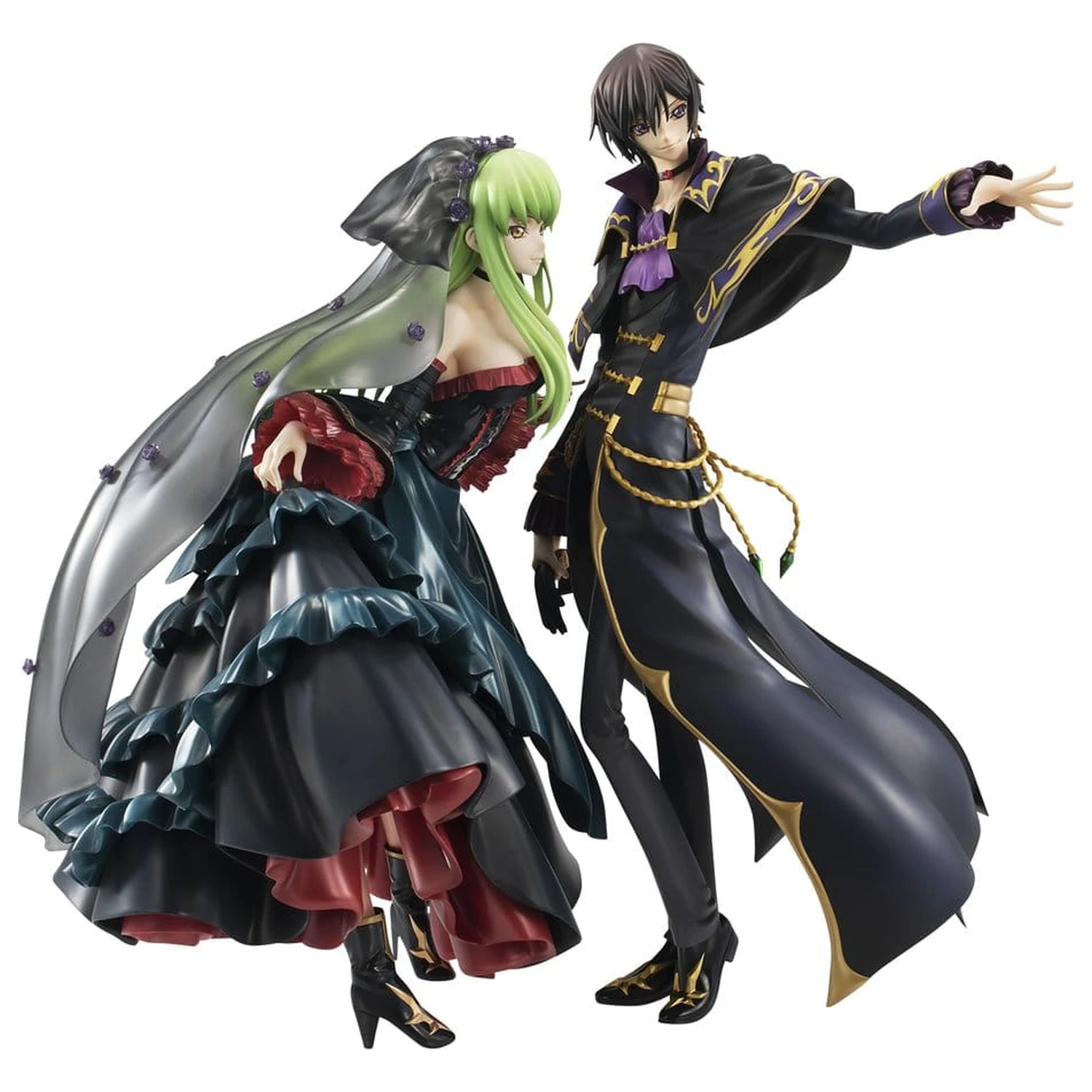 Code Geass: Lelouch of the Rebellion Precious G.E.M. Series L.L. & C.C. 20th Anniversary 2 db-os szobor figura csomag 25 cm termékfotó