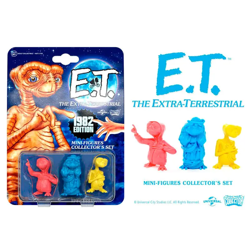 Collector Set Glowing 1982 E.T. The Extra-Terrestrial 3db-os figura csomag termékfotó