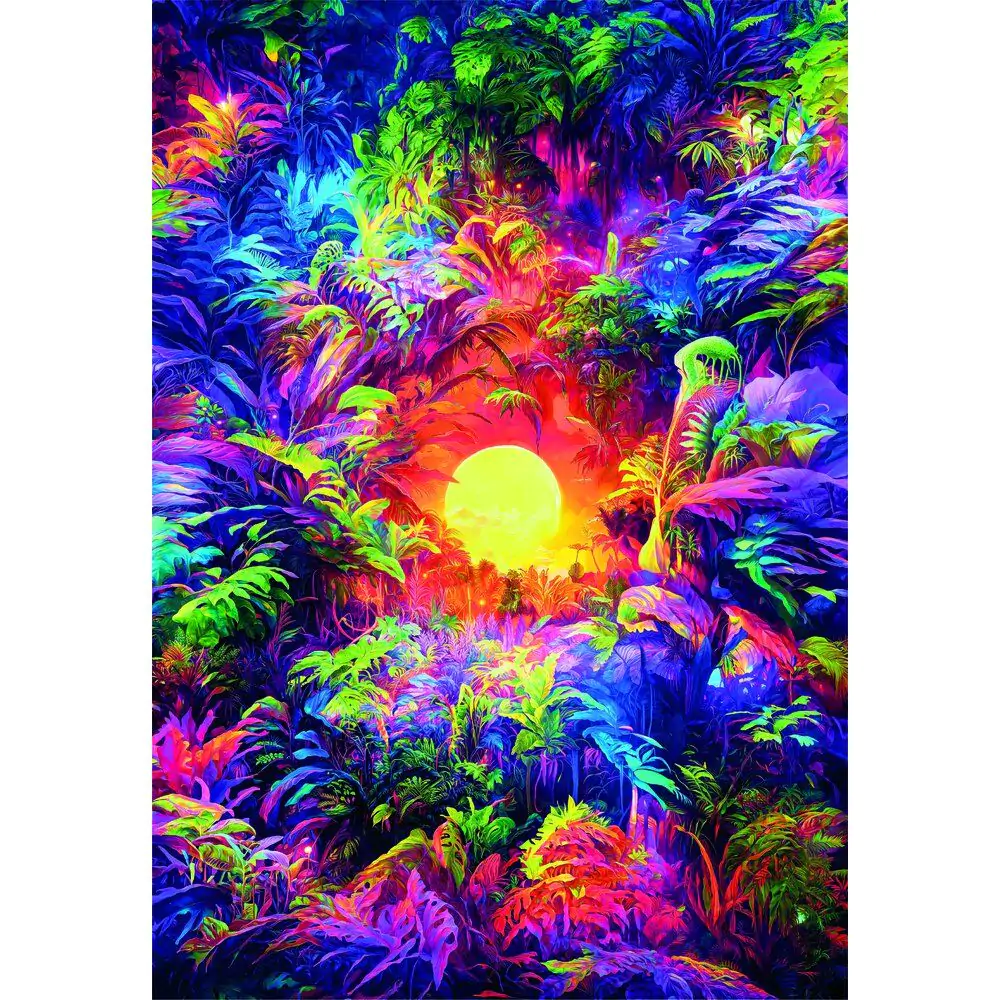 Color Boom Psychedelic Jungle Sunrise puzzle 500db-os termékfotó