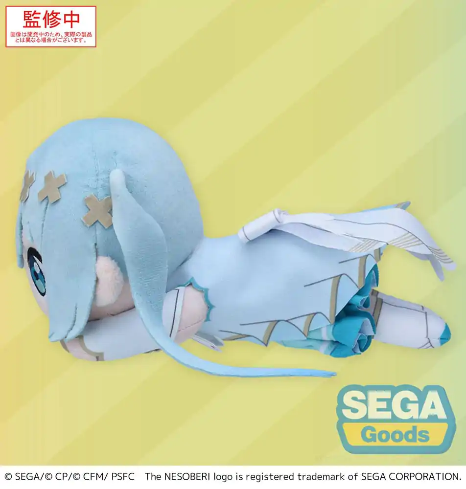 COLORFUL STAGE! The Movie: A Miku Who Can&#039;t Sing Nesoberi Lay-Down Hatsune Miku Unshuttered Sekai plüss figura 16 cm termékfotó