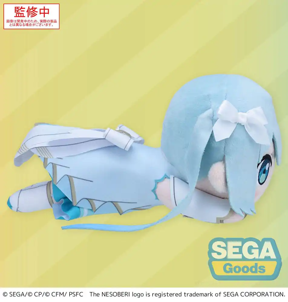 COLORFUL STAGE! The Movie: A Miku Who Can&#039;t Sing Nesoberi Lay-Down Hatsune Miku Unshuttered Sekai plüss figura 16 cm termékfotó