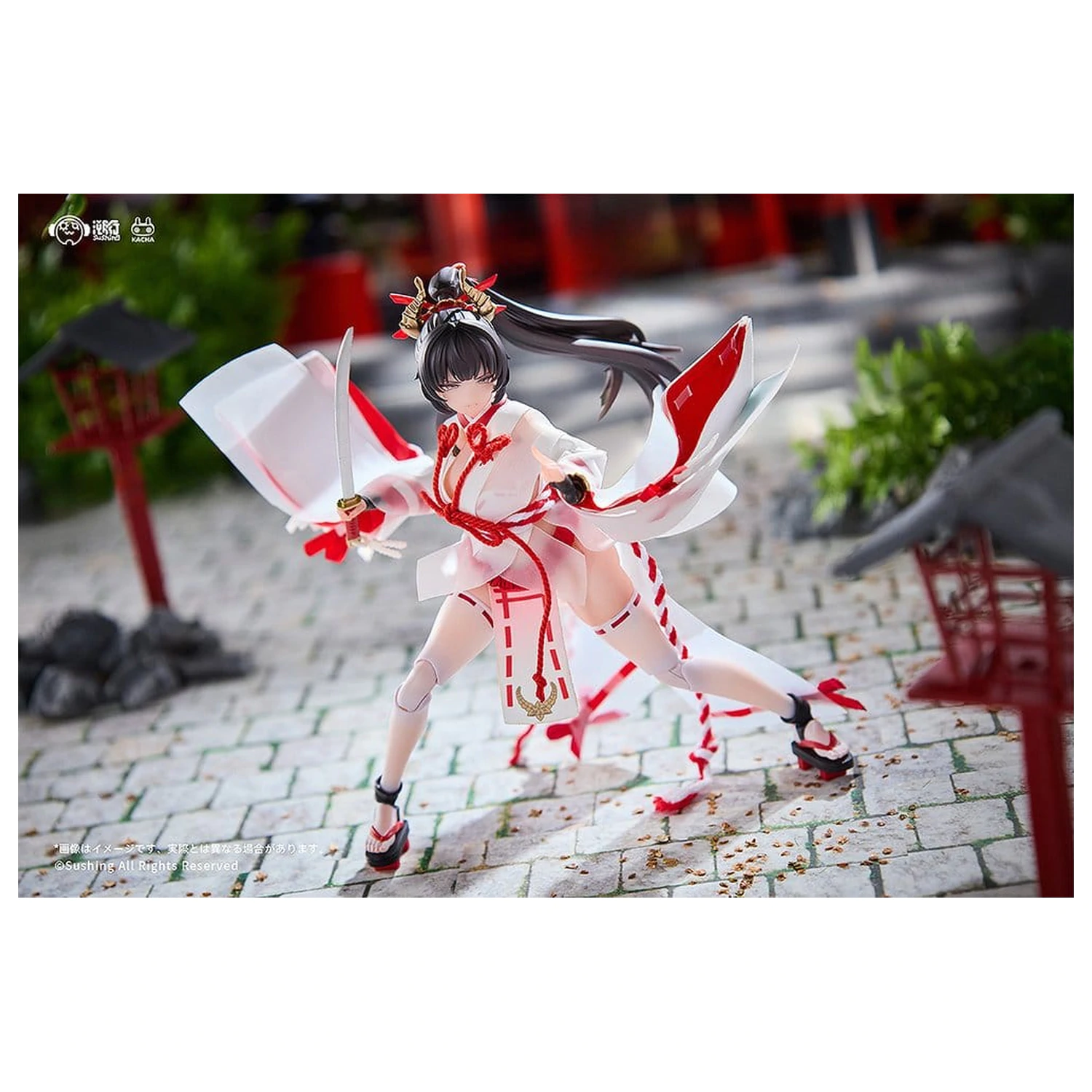 Combat Priestess 1/12 Sakura Uefuji akciófigura 15 cm   termékfotó