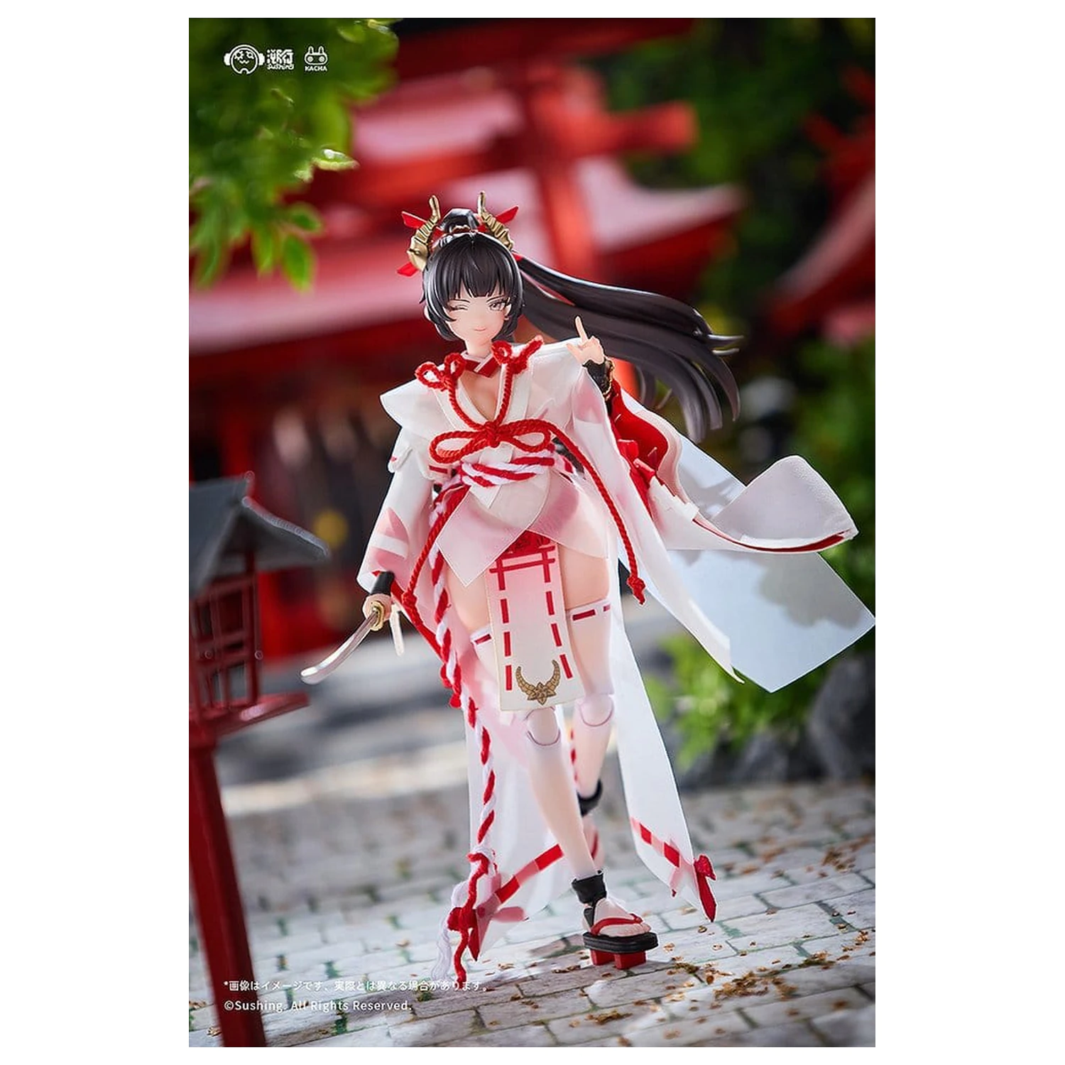 Combat Priestess 1/12 Sakura Uefuji akciófigura 15 cm   termékfotó