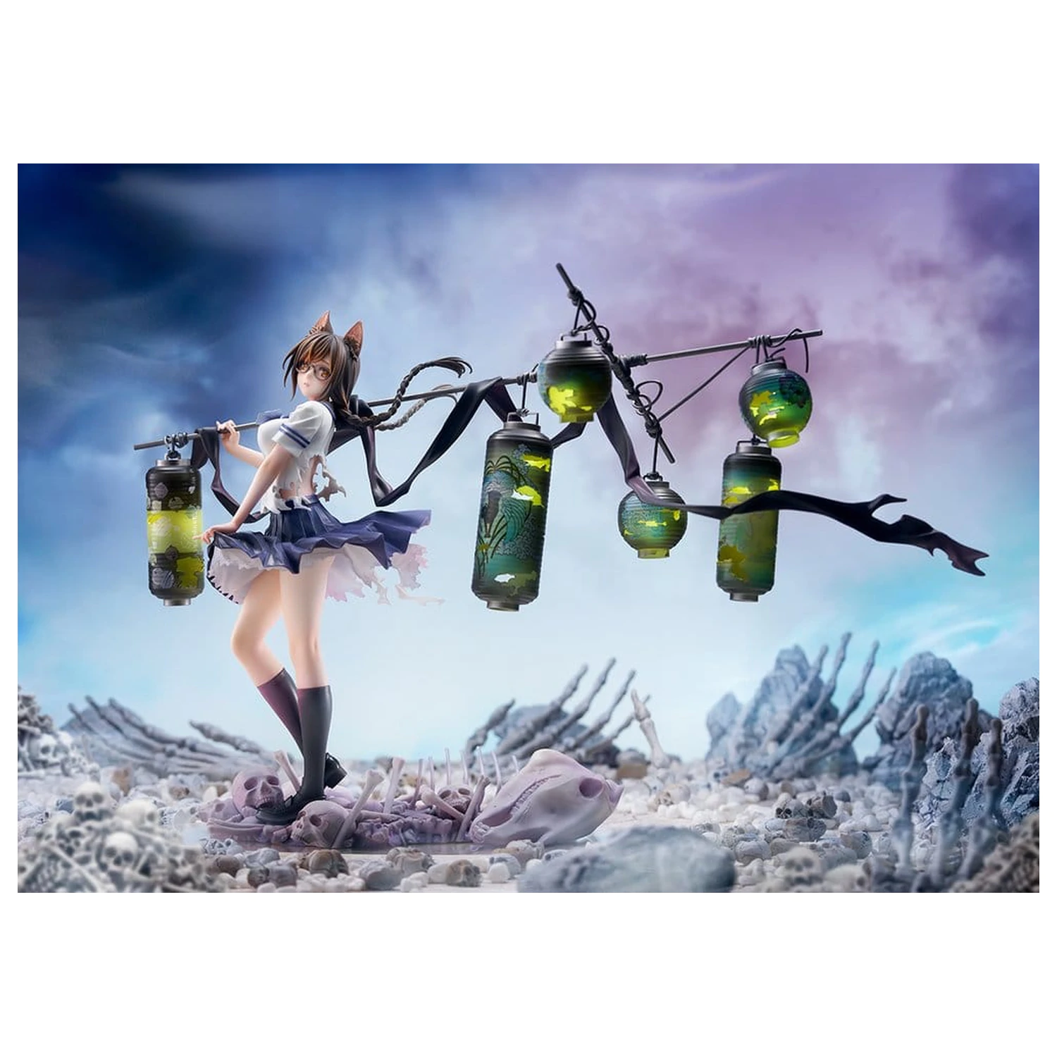 Comics Bakemonogatari 1/7 Tsubasa Hanekawa PVC figura 26 cm termékfotó