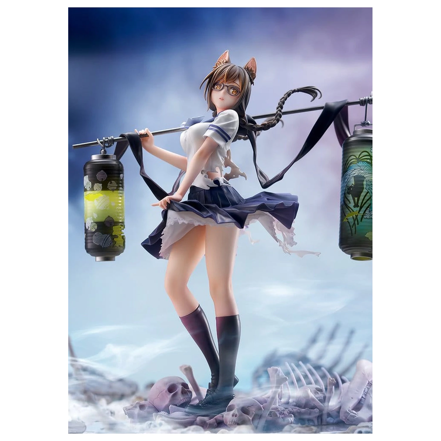 Comics Bakemonogatari 1/7 Tsubasa Hanekawa PVC figura 26 cm termékfotó
