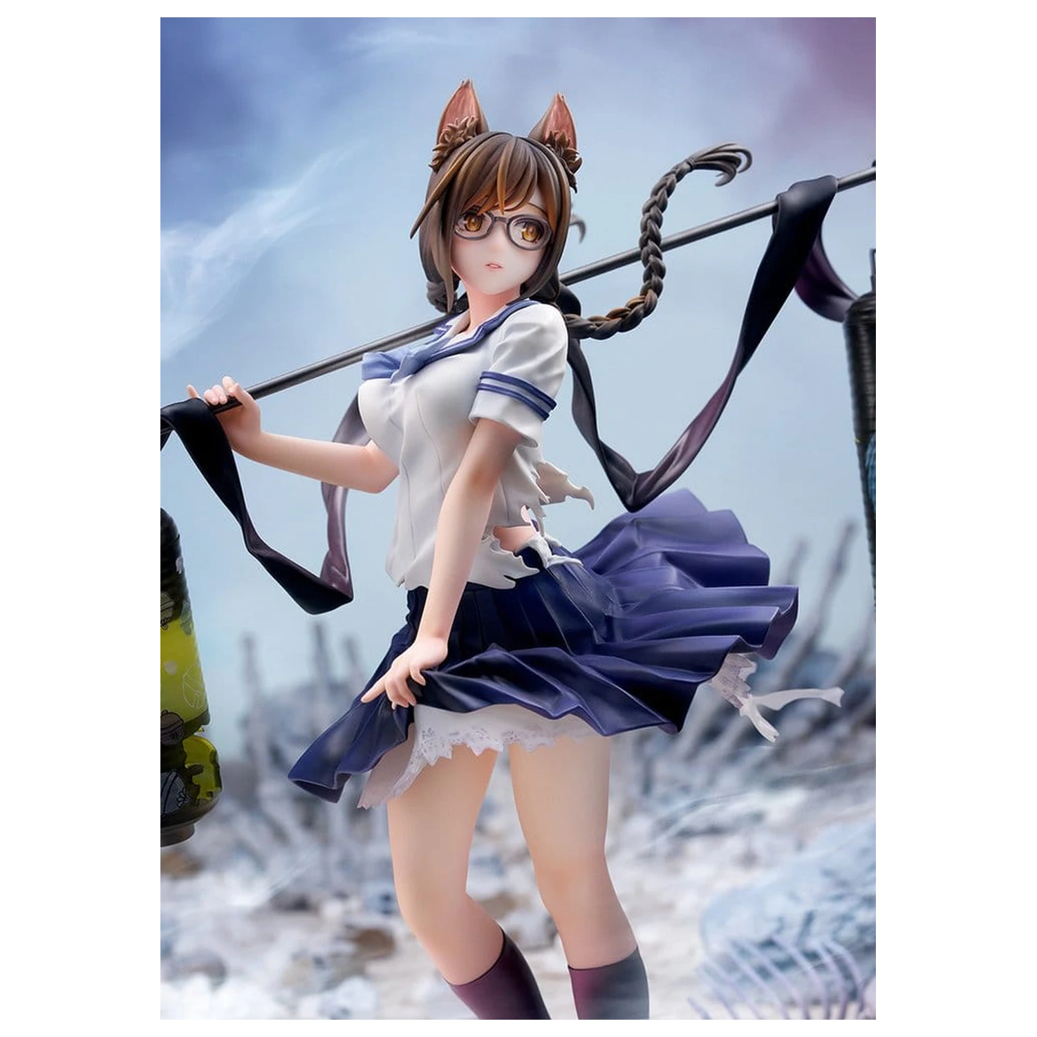 Comics Bakemonogatari 1/7 Tsubasa Hanekawa PVC figura 26 cm termékfotó