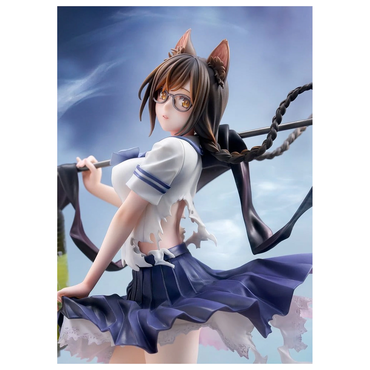 Comics Bakemonogatari 1/7 Tsubasa Hanekawa PVC figura 26 cm termékfotó