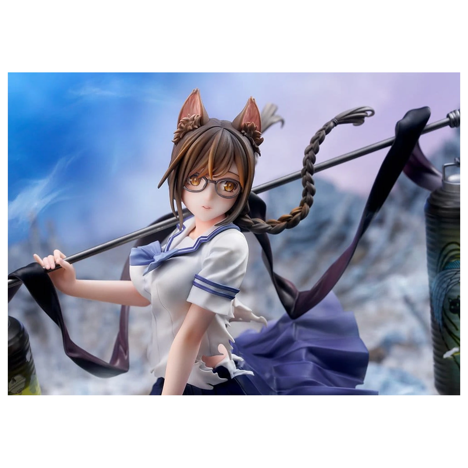 Comics Bakemonogatari 1/7 Tsubasa Hanekawa PVC figura 26 cm termékfotó