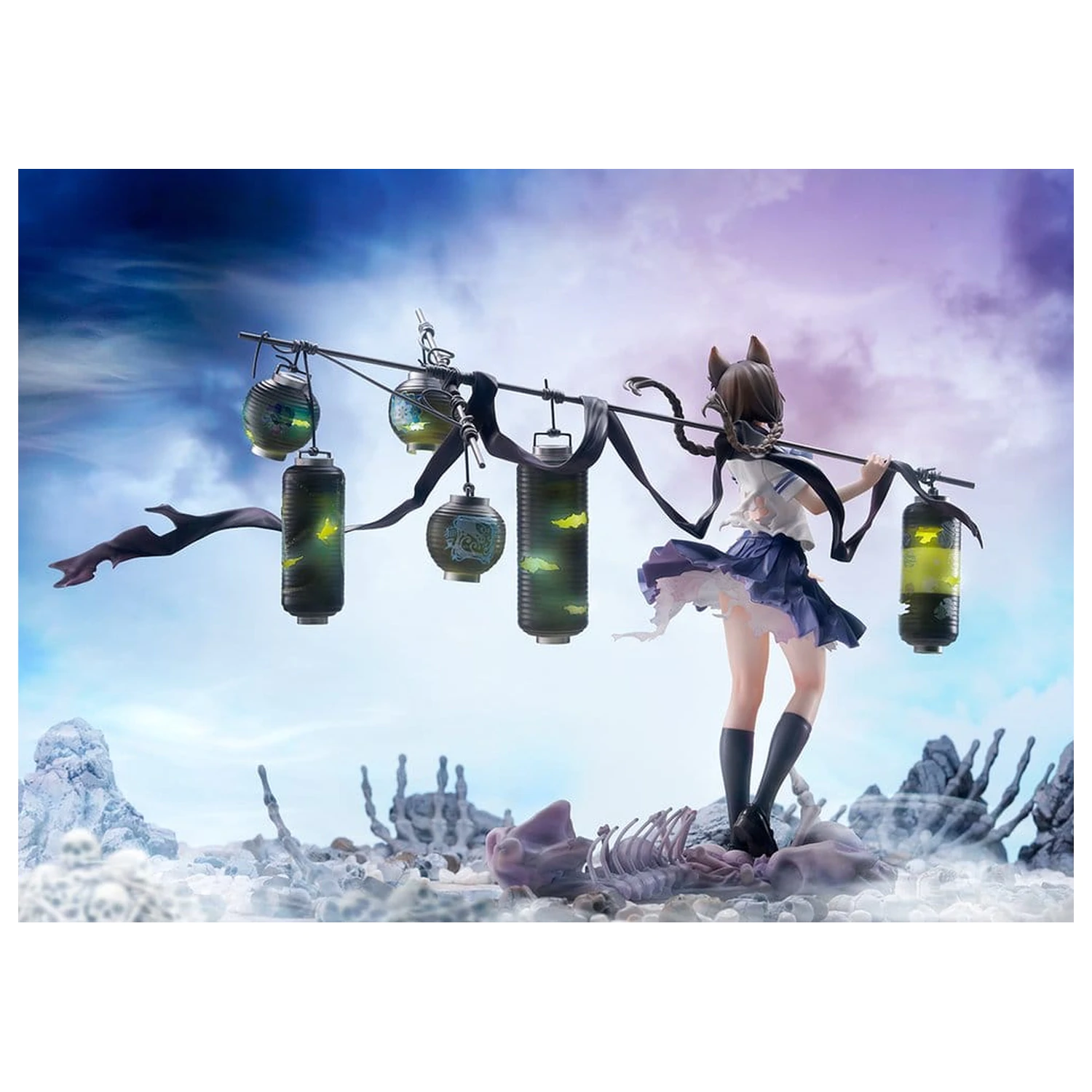 Comics Bakemonogatari 1/7 Tsubasa Hanekawa PVC figura 26 cm termékfotó