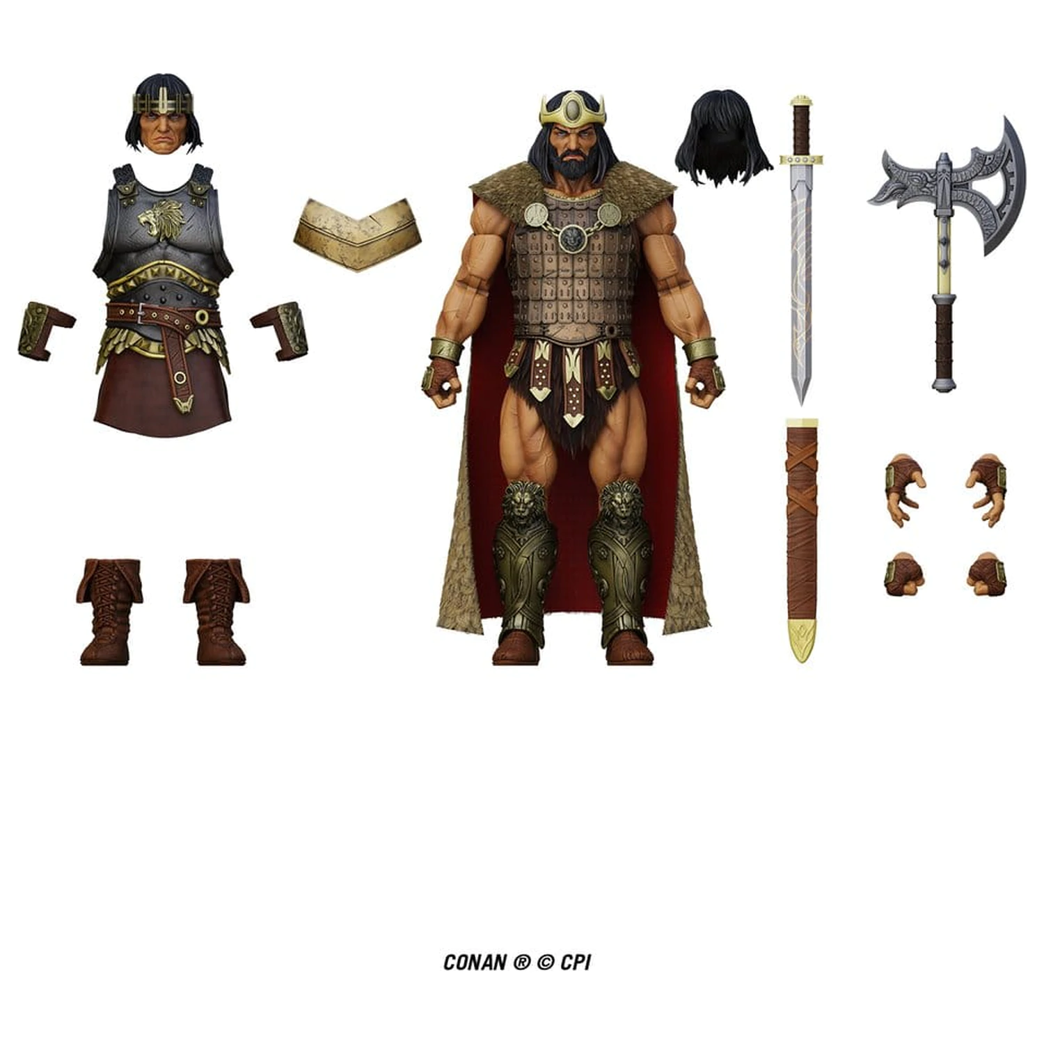 Conan Epic H.A.C.K.S. akciófigura 1/12 King Conan: Ruler of Aquilonia termékfotó