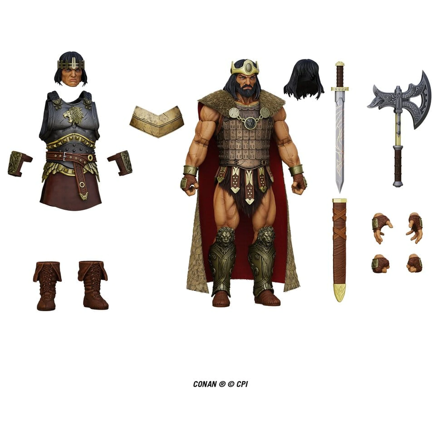Conan Epic H.A.C.K.S. akciófigura 1/12 King Conan: Ruler of Aquilonia termékfotó