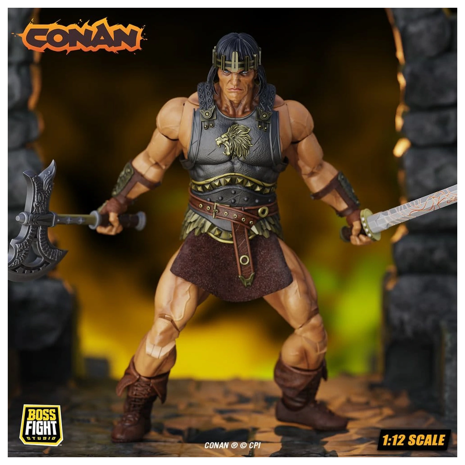 Conan Epic H.A.C.K.S. akciófigura 1/12 King Conan: Ruler of Aquilonia termékfotó