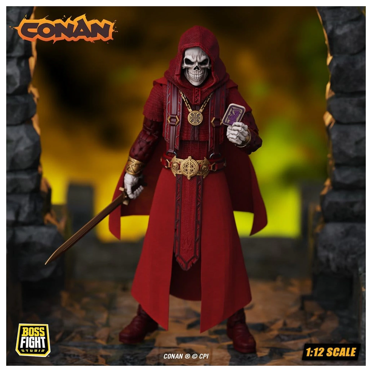 Conan Epic H.A.C.K.S. akciófigura 1/12 Thulsa Doom: Undead Sorcerer termékfotó