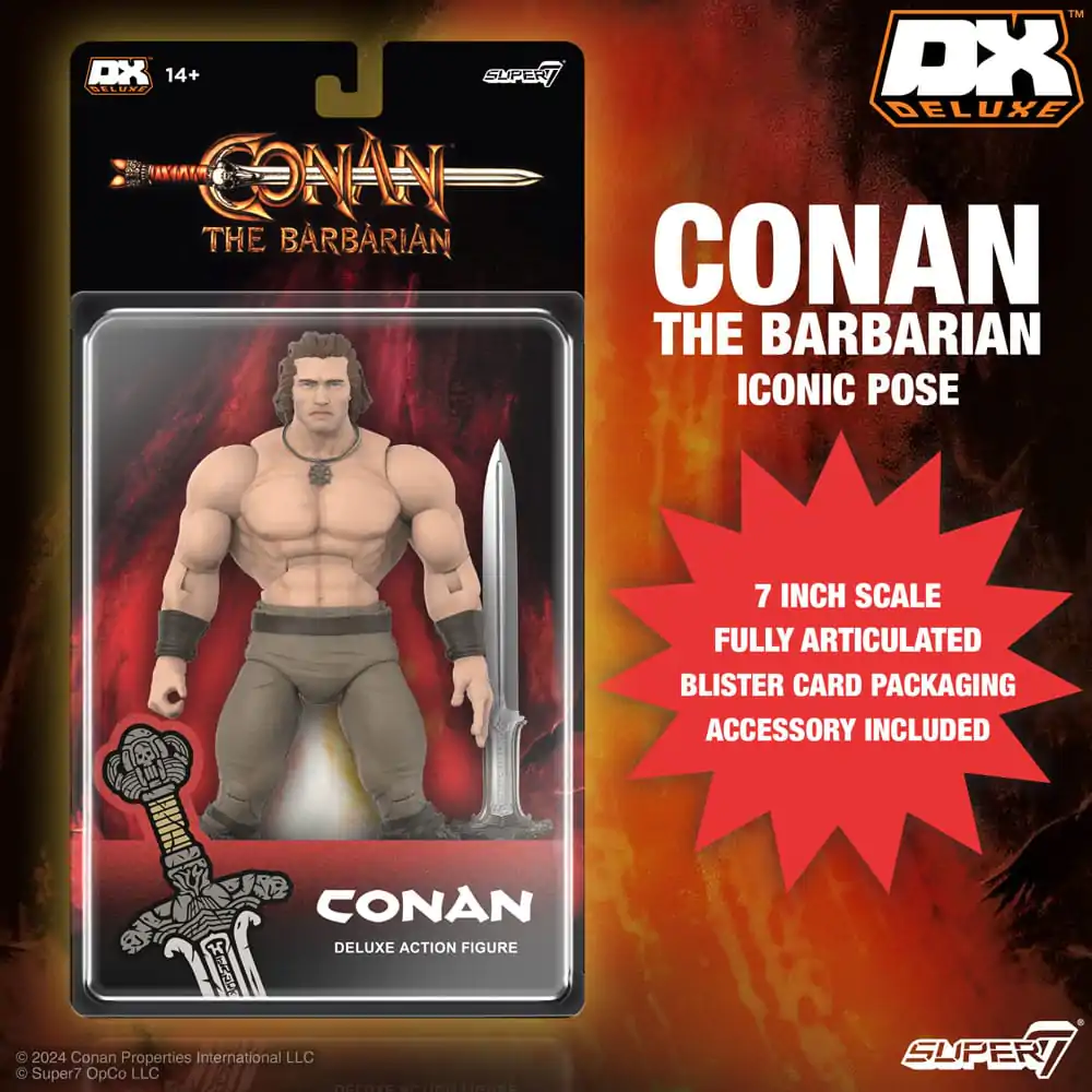 Conan the Barbarian 1982 Deluxe Conan Iconic Pose akciófigura 18 cm termékfotó