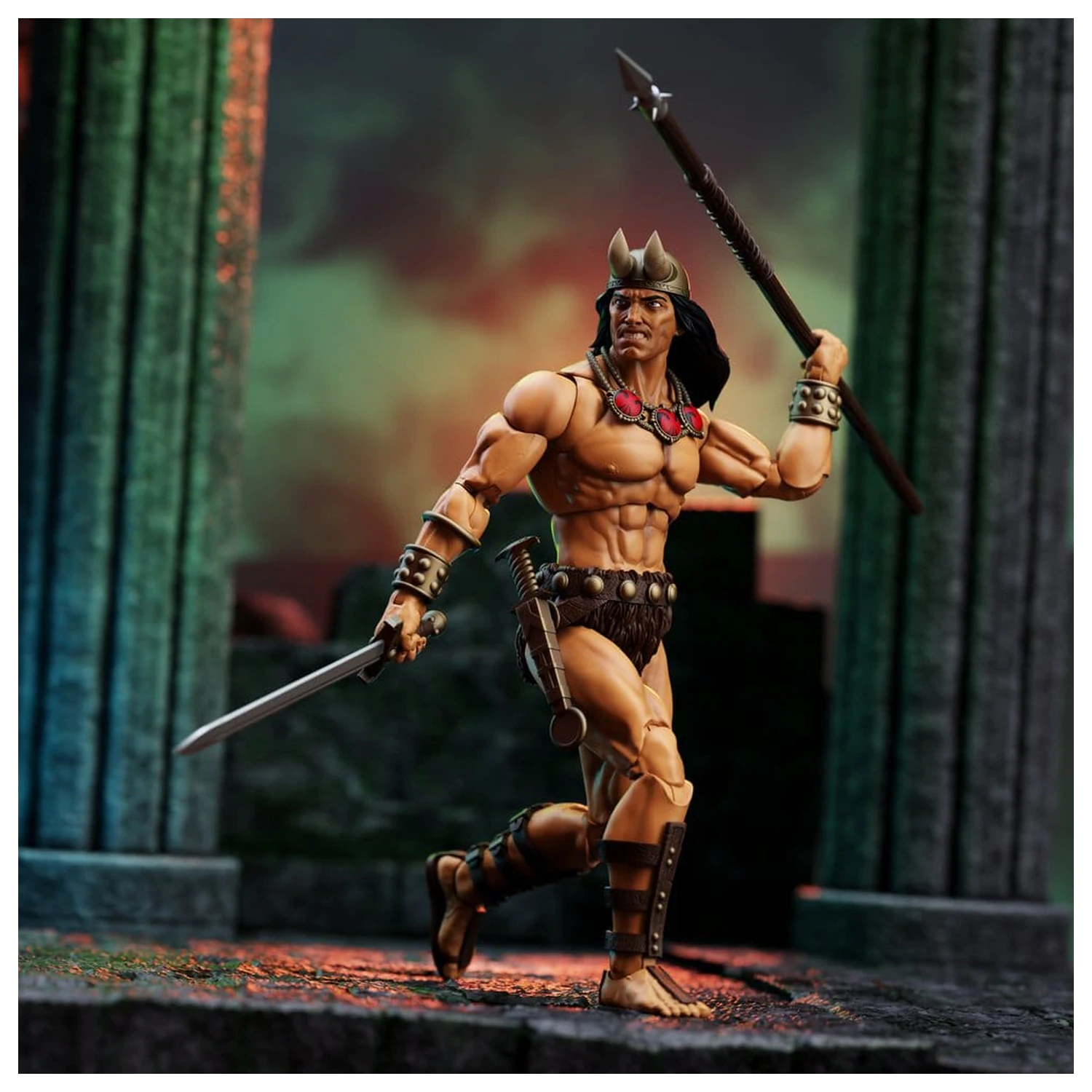 Conan the Barbarian Epic H.A.C.K.S. akciófigurák The Tower of the Elephant Set: Young Conan and Yag Kosha termékfotó
