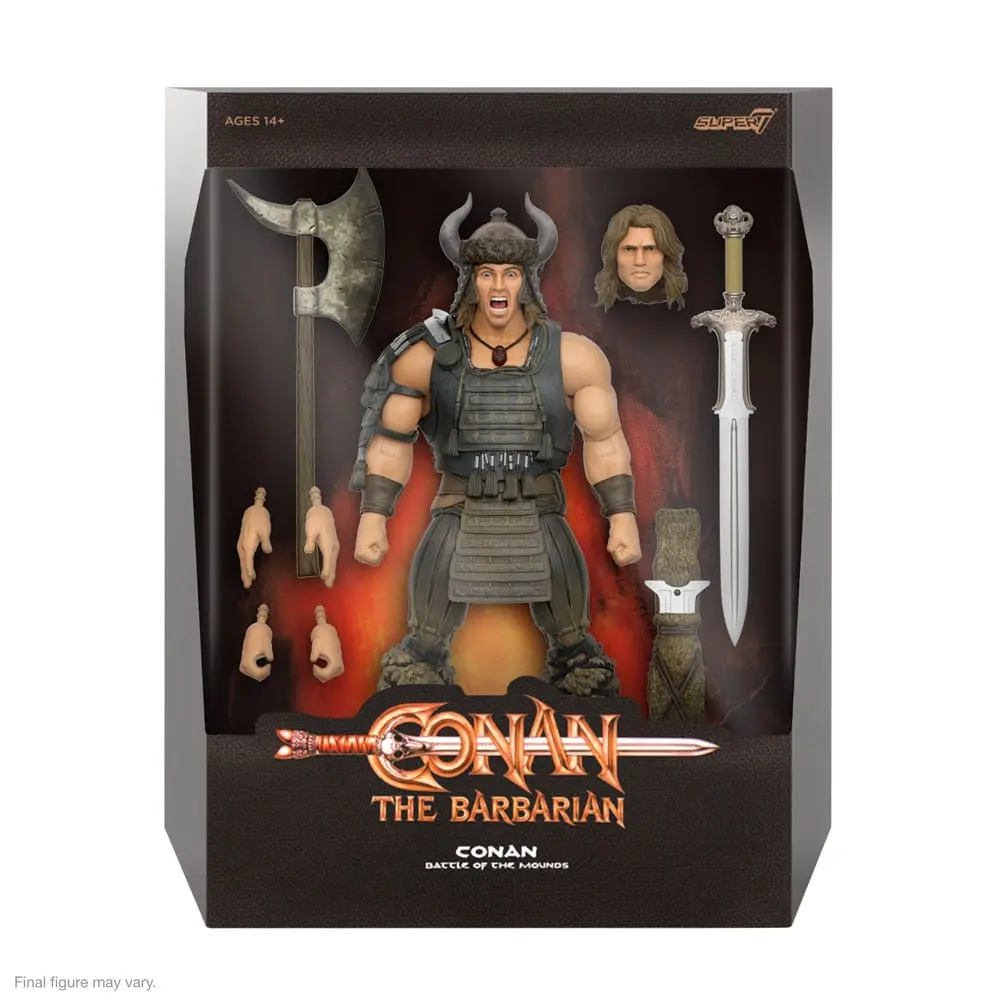 Conan the Barbarian Ultimates Conan (Battle of the Mounds) akciófigura 18 cm termékfotó