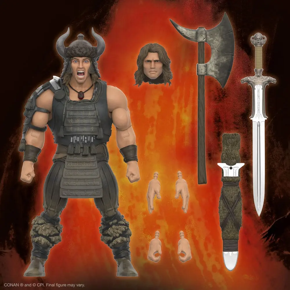 Conan the Barbarian Ultimates Conan (Battle of the Mounds) akciófigura 18 cm termékfotó