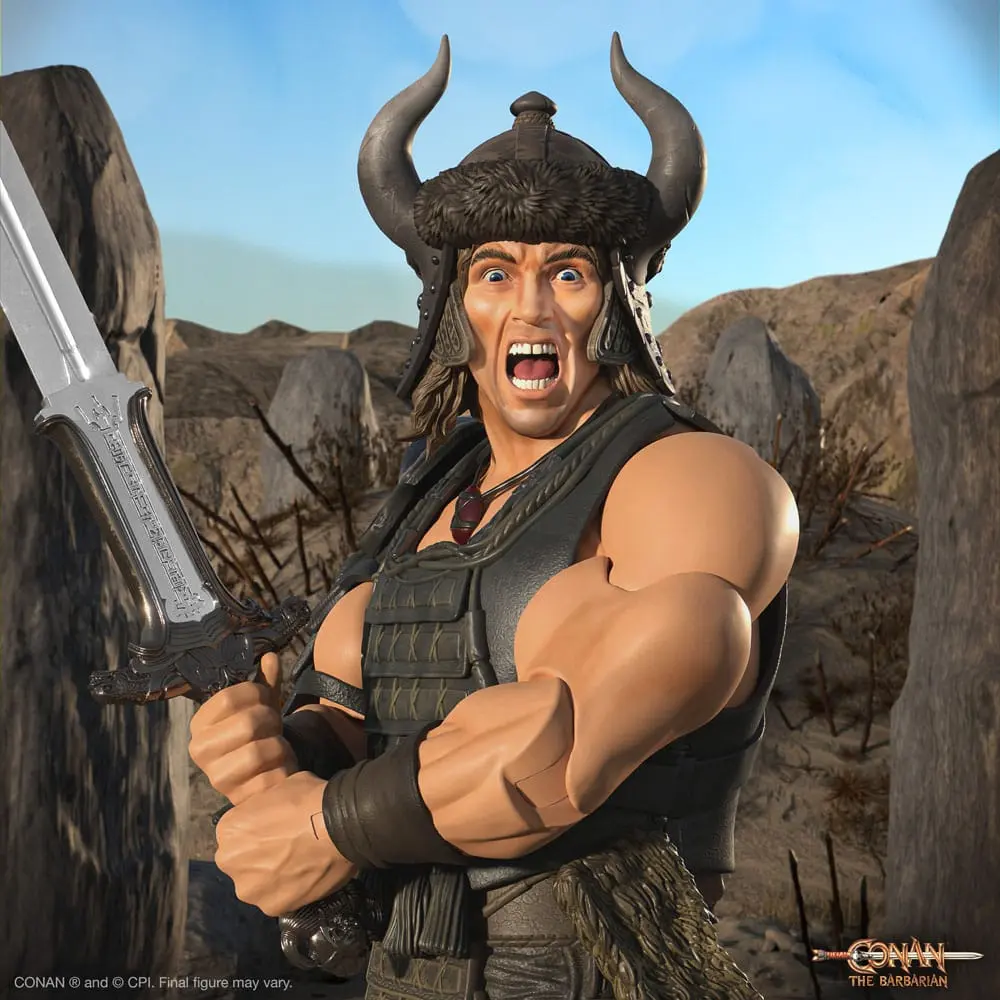 Conan the Barbarian Ultimates Conan (Battle of the Mounds) akciófigura 18 cm termékfotó