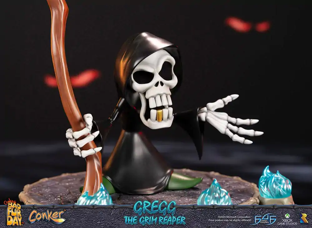 Conker: Conker's Bad Fur Day Gregg the Grim Reaper szobor figura 36 cm termékfotó