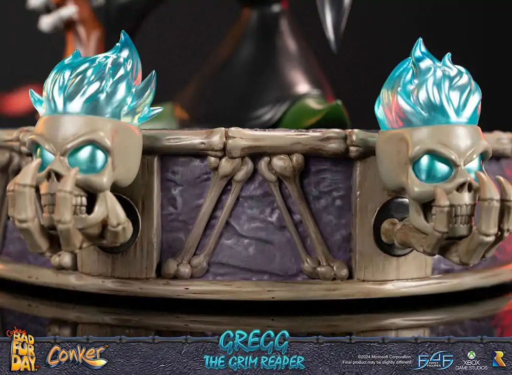 Conker: Conker's Bad Fur Day Gregg the Grim Reaper szobor figura 36 cm termékfotó