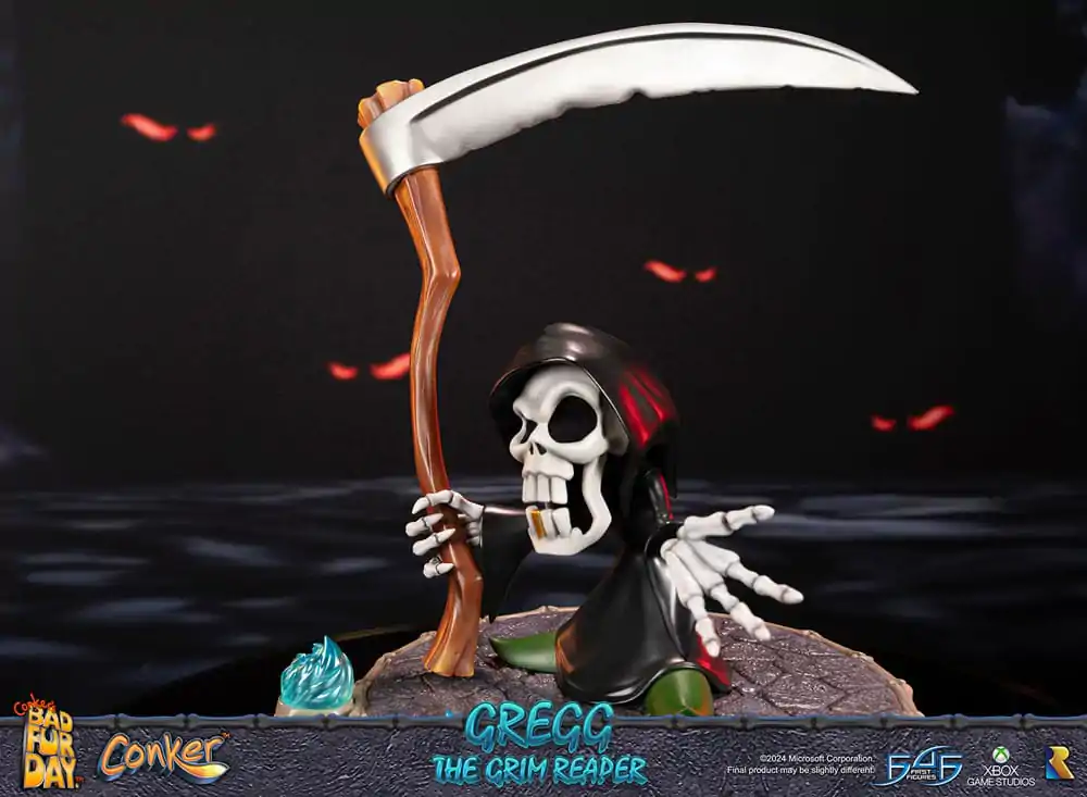 Conker: Conker's Bad Fur Day Gregg the Grim Reaper szobor figura 36 cm termékfotó