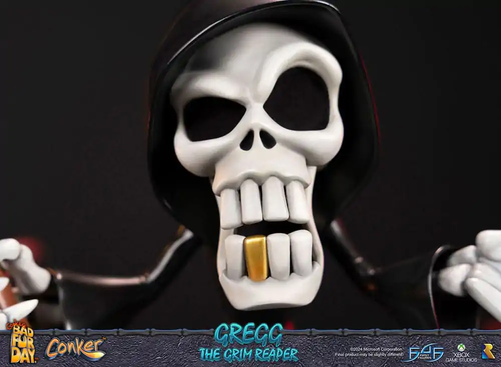 Conker: Conker's Bad Fur Day Gregg the Grim Reaper szobor figura 36 cm termékfotó