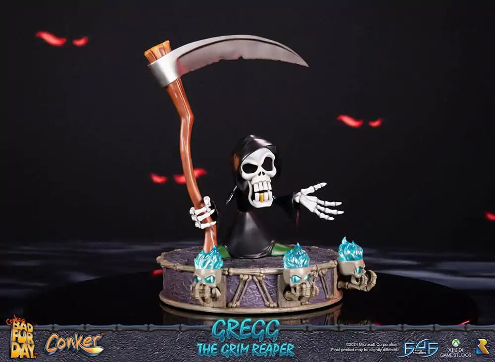 Conker: Conker's Bad Fur Day Gregg the Grim Reaper szobor figura 36 cm termékfotó