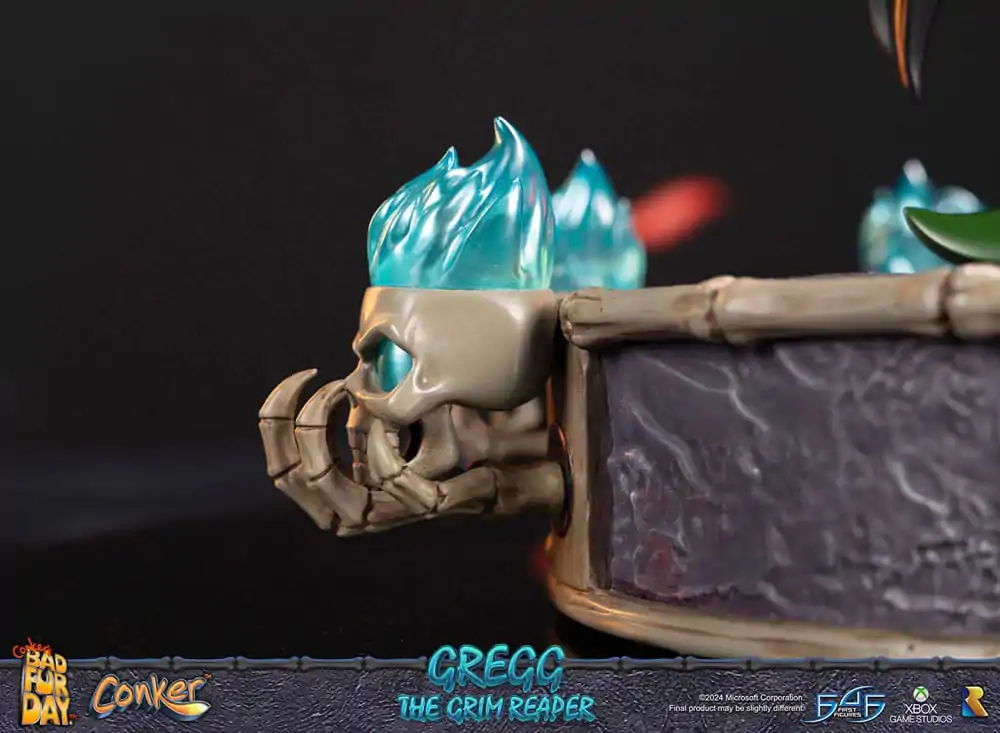 Conker: Conker's Bad Fur Day Gregg the Grim Reaper szobor figura 36 cm termékfotó