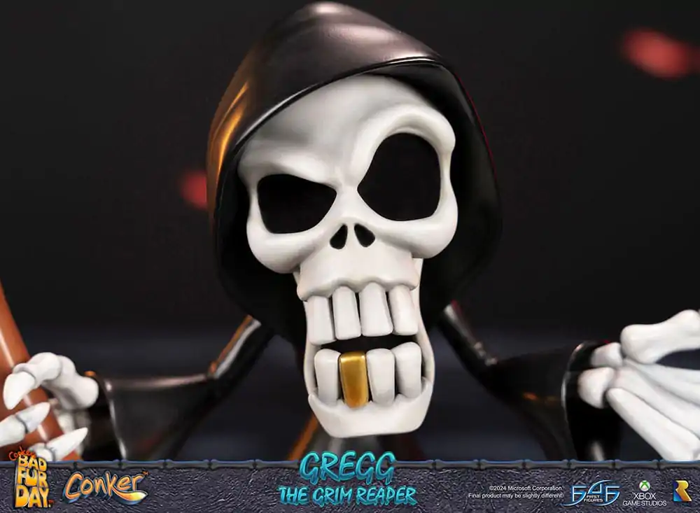 Conker: Conker's Bad Fur Day Gregg the Grim Reaper szobor figura 36 cm termékfotó