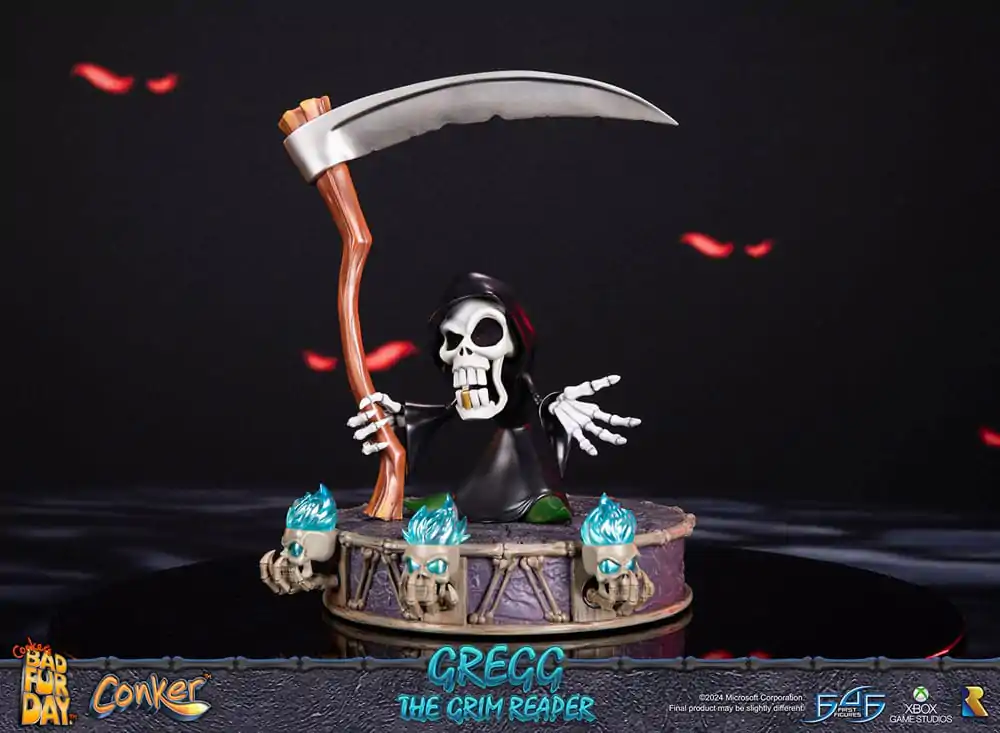Conker: Conker's Bad Fur Day Gregg the Grim Reaper szobor figura 36 cm termékfotó