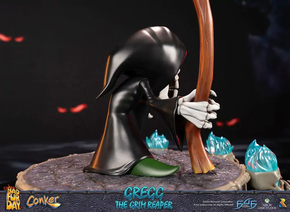 Conker: Conker's Bad Fur Day Gregg the Grim Reaper szobor figura 36 cm termékfotó