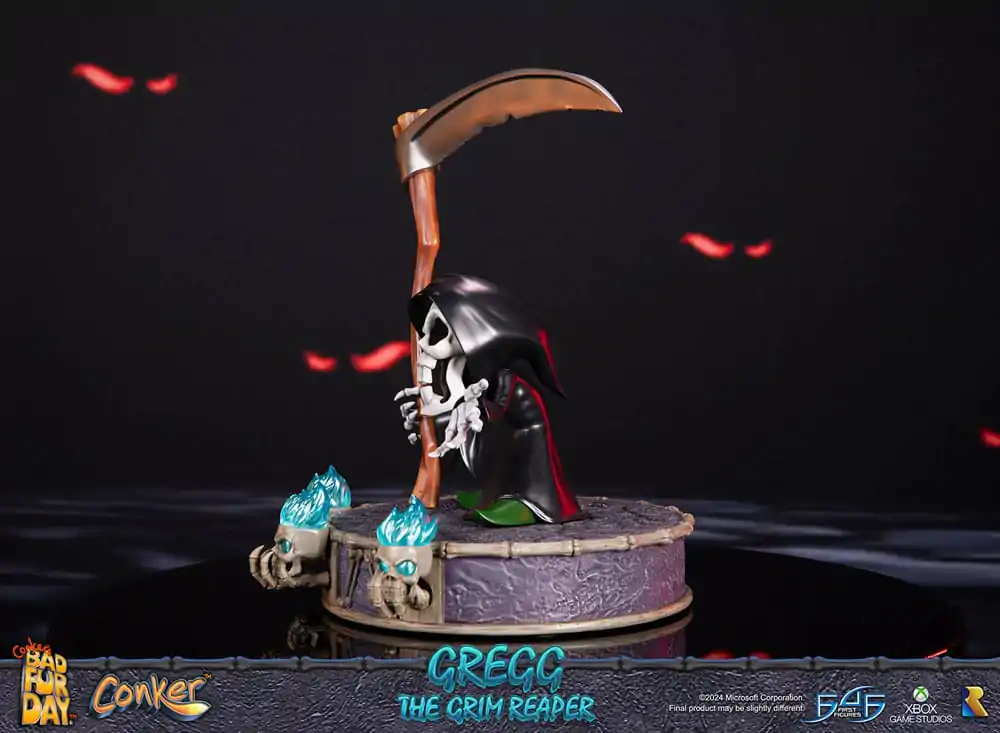 Conker: Conker's Bad Fur Day Gregg the Grim Reaper szobor figura 36 cm termékfotó