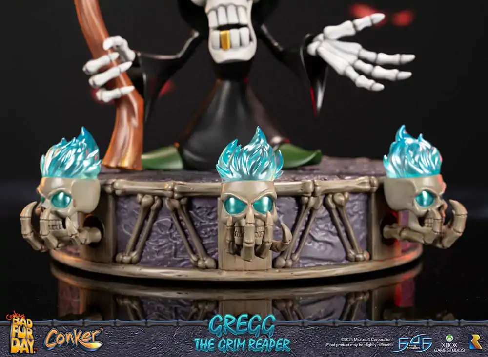 Conker: Conker's Bad Fur Day Gregg the Grim Reaper szobor figura 36 cm termékfotó