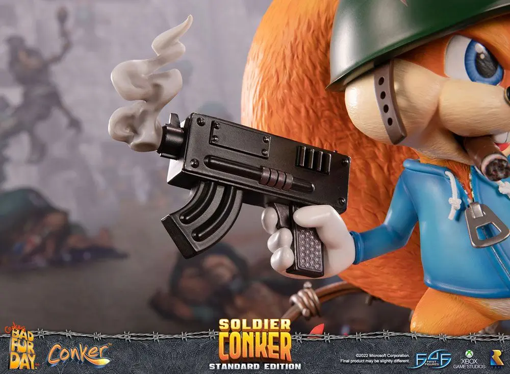 Conker: Conker's Bad Fur Day Soldier Conker szobor figura 33 cm termékfotó