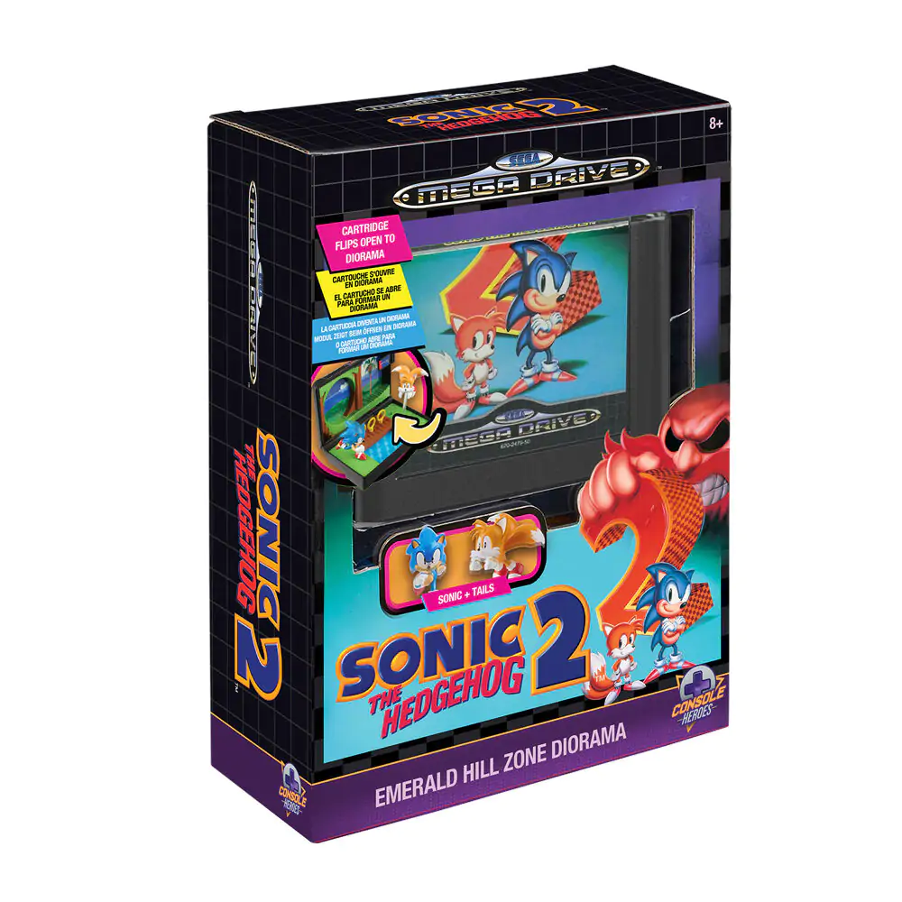 Console Heroes Sonic The Hedgehog 2 Mega Drive dioráma szobor figura termékfotó