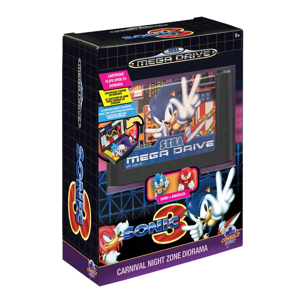 Console Heroes Sonic The Hedgehog 3 Mega Drive dioráma szobor figura termékfotó