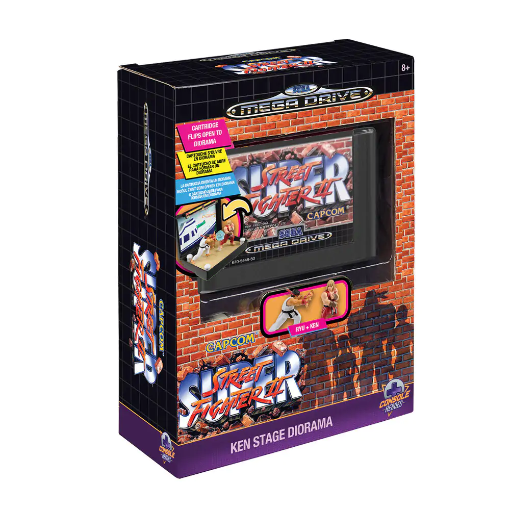 Console Heroes Street Figther Mega Drive dioráma szobor figura termékfotó