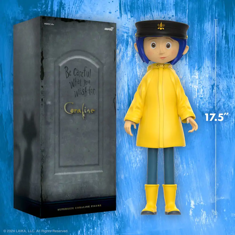 Coraline Supersize Vinyl Action Figure Coraline with Hat (Button Eyes) 40 cm termékfotó