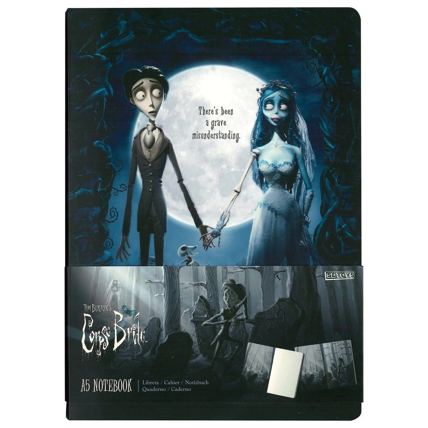 Corpse Bride Movie Poster jegyzetfüzet 21 cm termékfotó