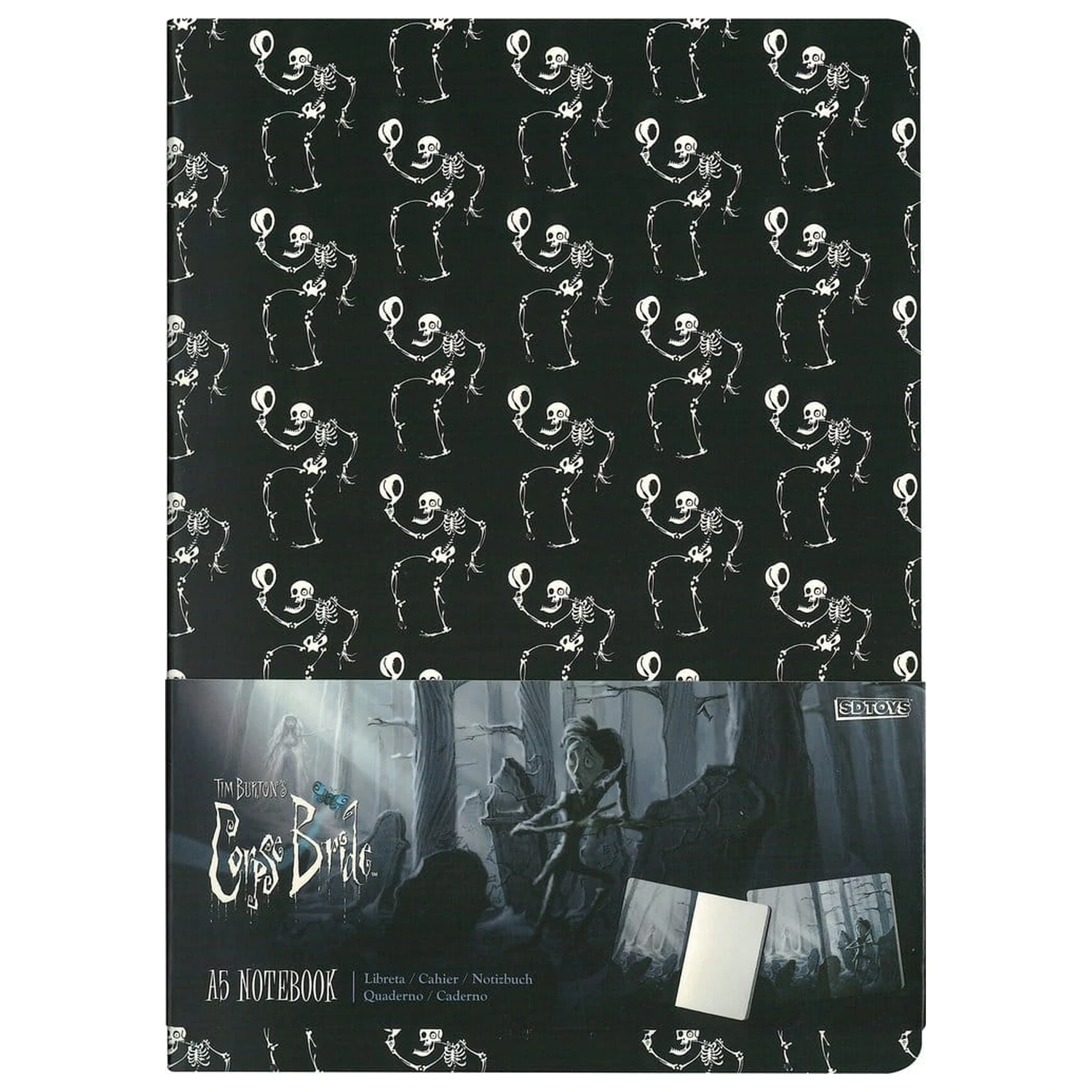 Corpse Bride Skeleton ver. A jegyzetfüzet 21 cm termékfotó