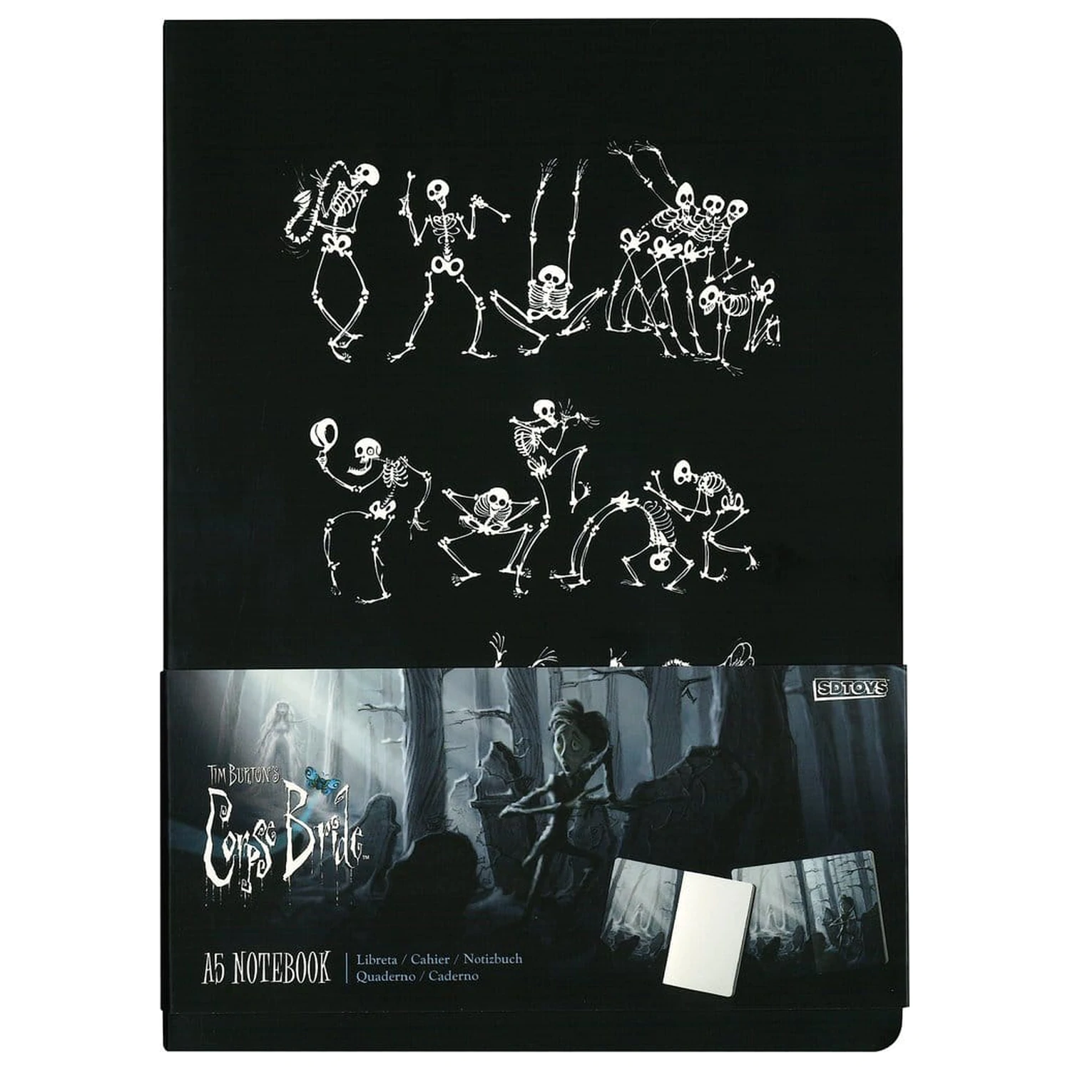 Corpse Bride Skeleton ver. B jegyzetfüzet 21 cm termékfotó