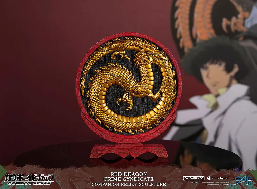 Cowboy Bebop Sculpture Red Dragon Crime Syndicate Companion Relief Logo szobor 35 cm termékfotó