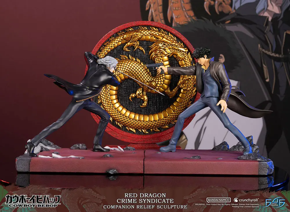 Cowboy Bebop Sculpture Red Dragon Crime Syndicate Companion Relief Logo szobor 35 cm termékfotó