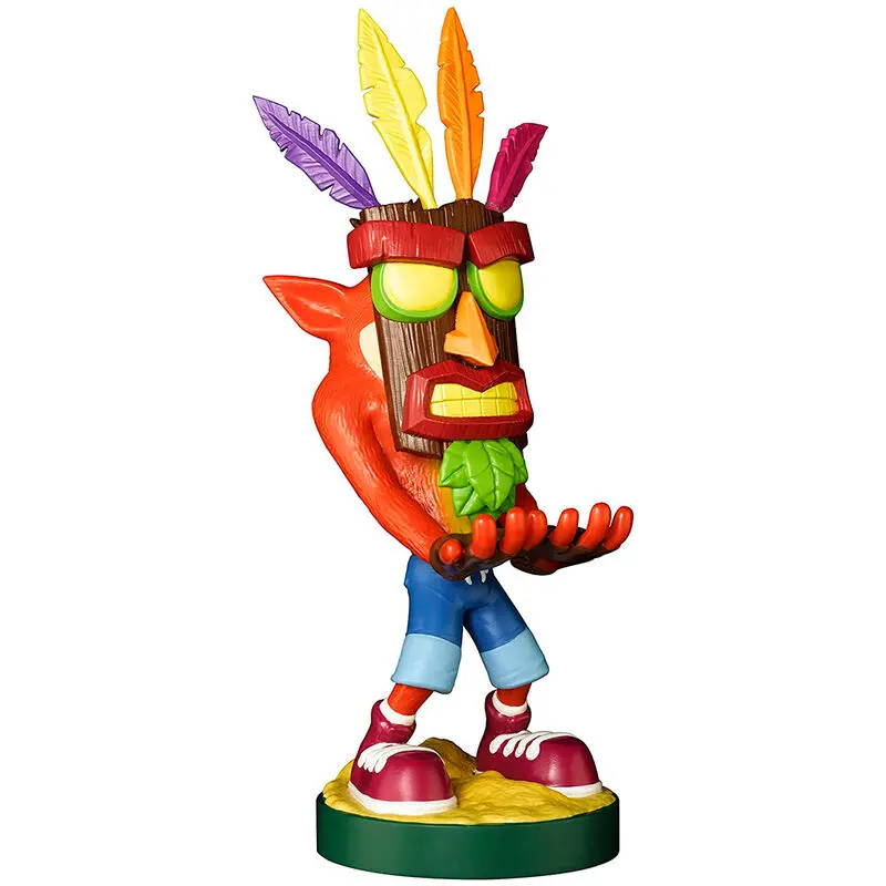 Crash Bandicoot Aku-Aku kontroller/telefon tartó Cable Guy figura 20 cm termékfotó